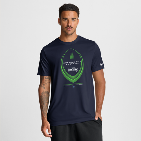 Men's Nike College Navy Seattle Seahawks Legend Icon Dri-FIT T-Shirt