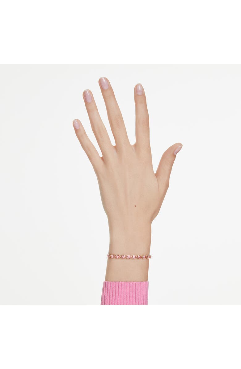 Swarovski Matrix Slider Bracelet, Alternate, color, Pink