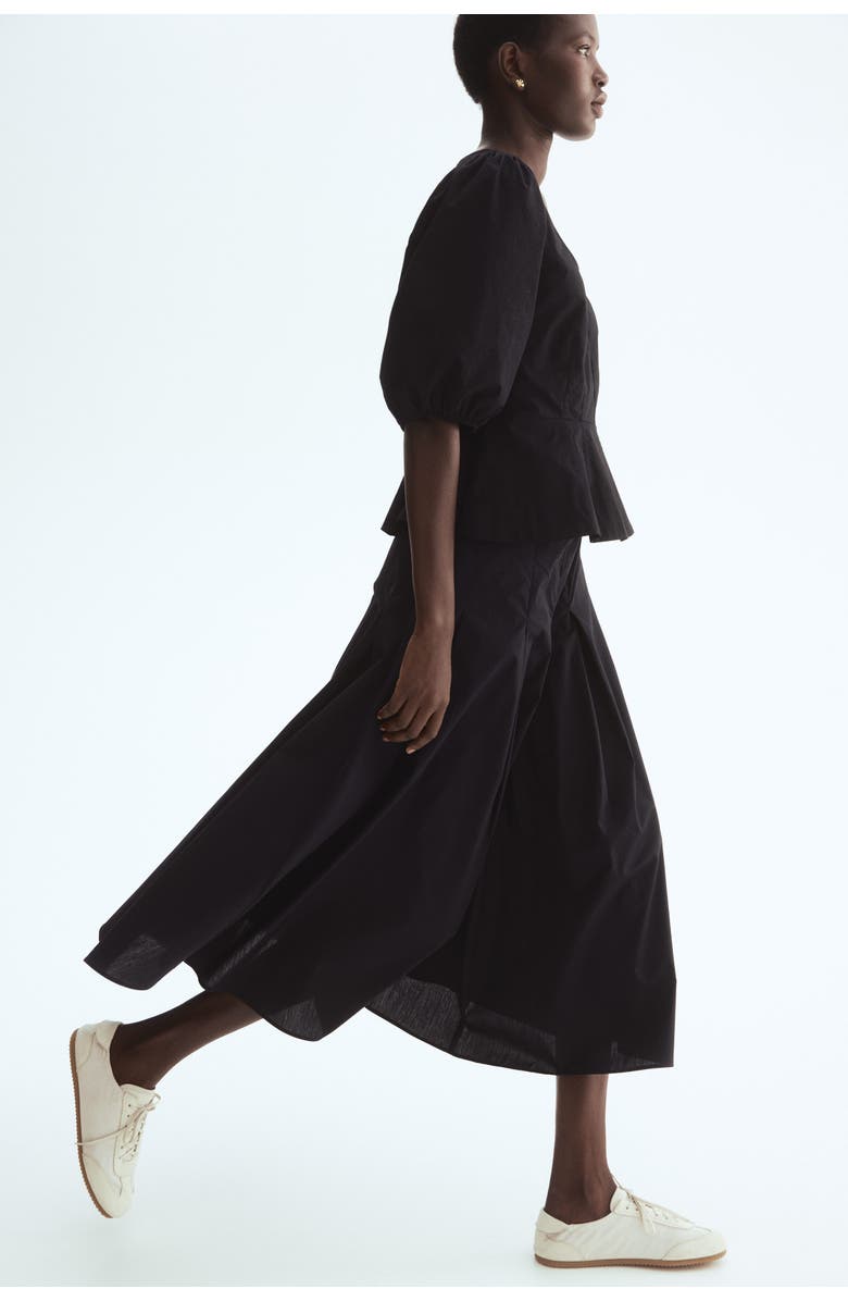 H&M Circular Poplin Skirt, Alternate, color, 