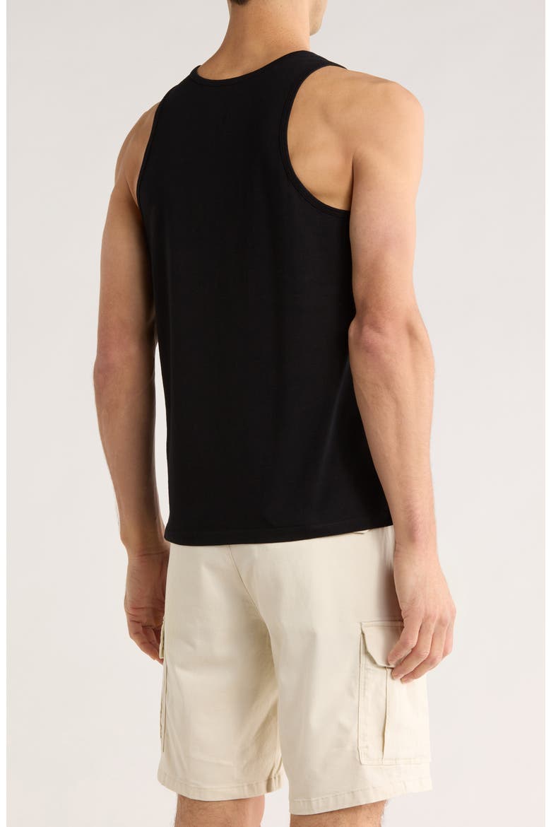 Racerback Tank Top, Alternate, color, BLACK
