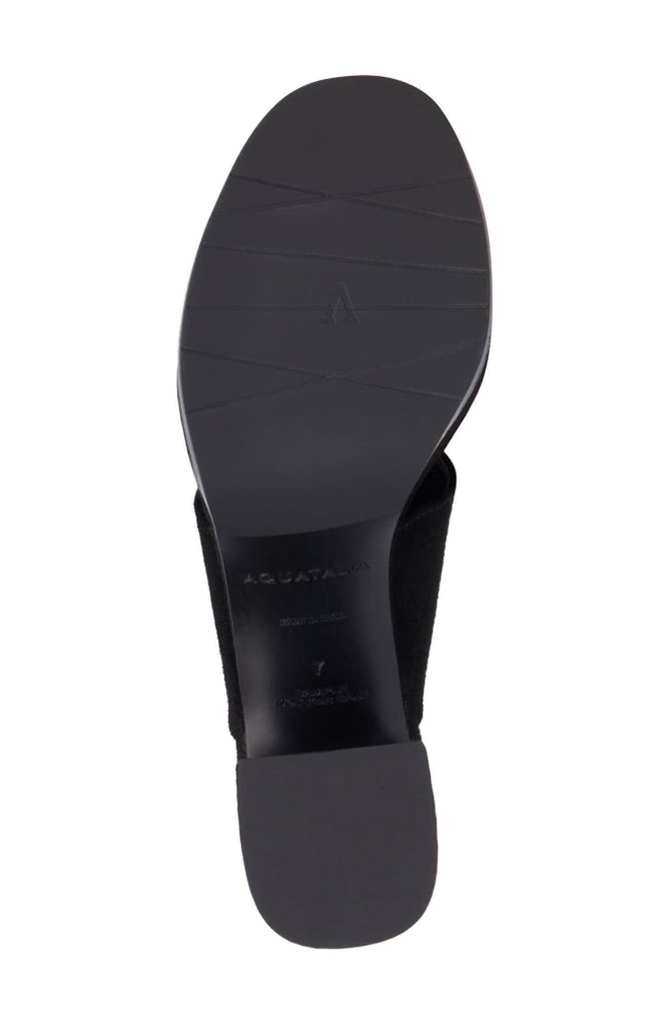 Aquatalia Nadina Platform Weatherproof Slingback Sandal, Alternate, color, Black