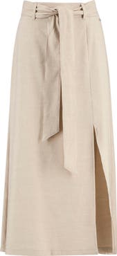 Barbour Gabby Linen Blend Maxi Skirt