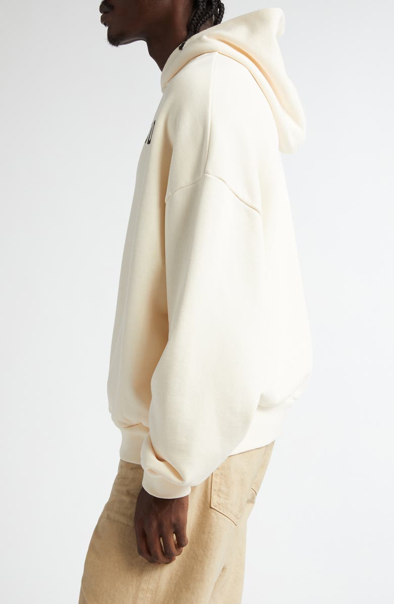 Fear of God Cotton French Terry Logo Hoodie, Alternate, color, White