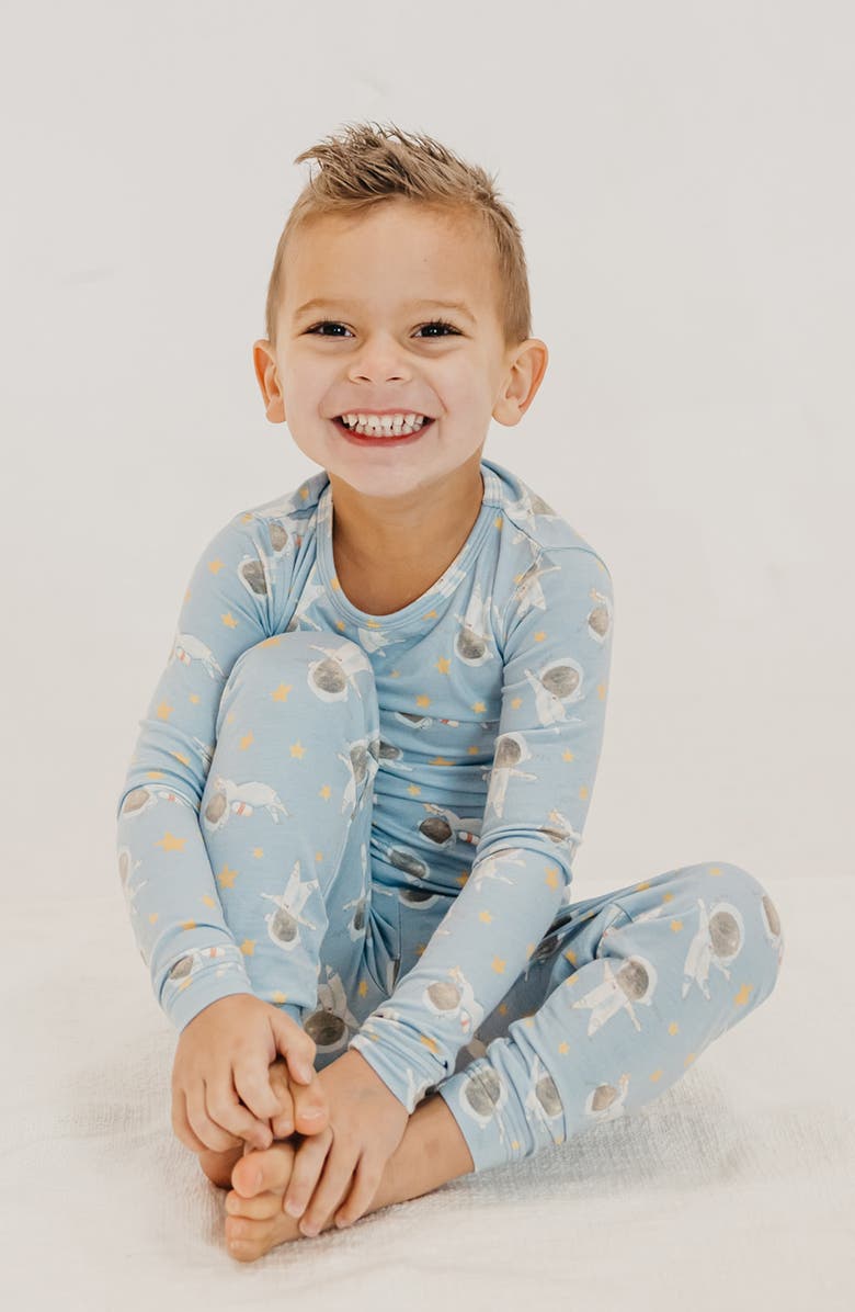 Copper Pearl Kids' Neil Fitted Long Sleeve Two-Piece Pajamas, Alternate, color, 