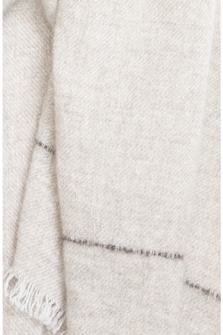 Usan Cashmere Fringe Scarf, Alternate, color, RU7719 NATURAL