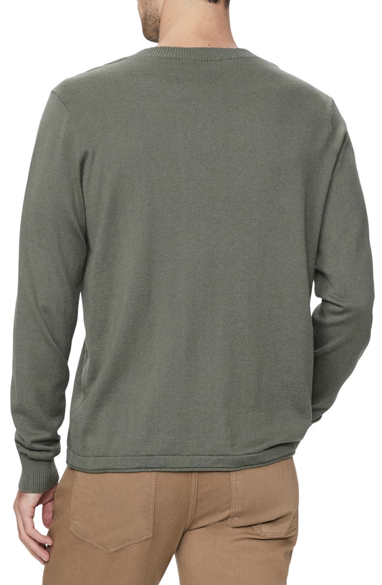 PAIGE Chaplin Organic Cotton & Wool Crewneck Sweater, Alternate, color, 