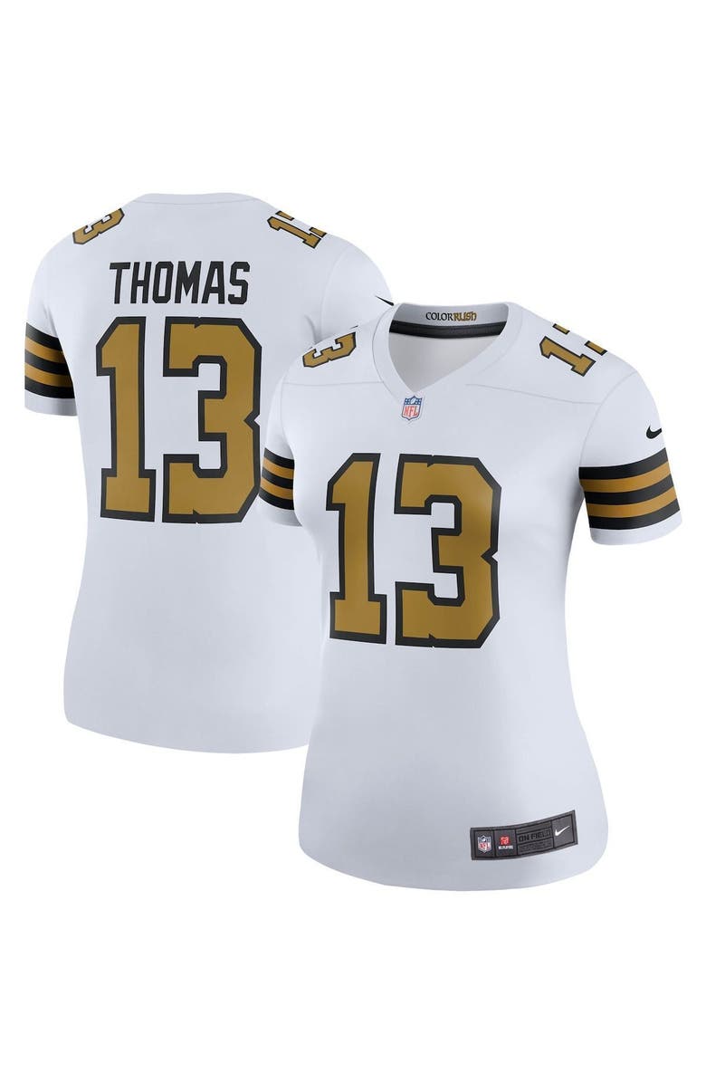 Nike Women's Nike Michael Thomas White New Orleans Saints Color Rush Legend Player Jersey, Main, color, 