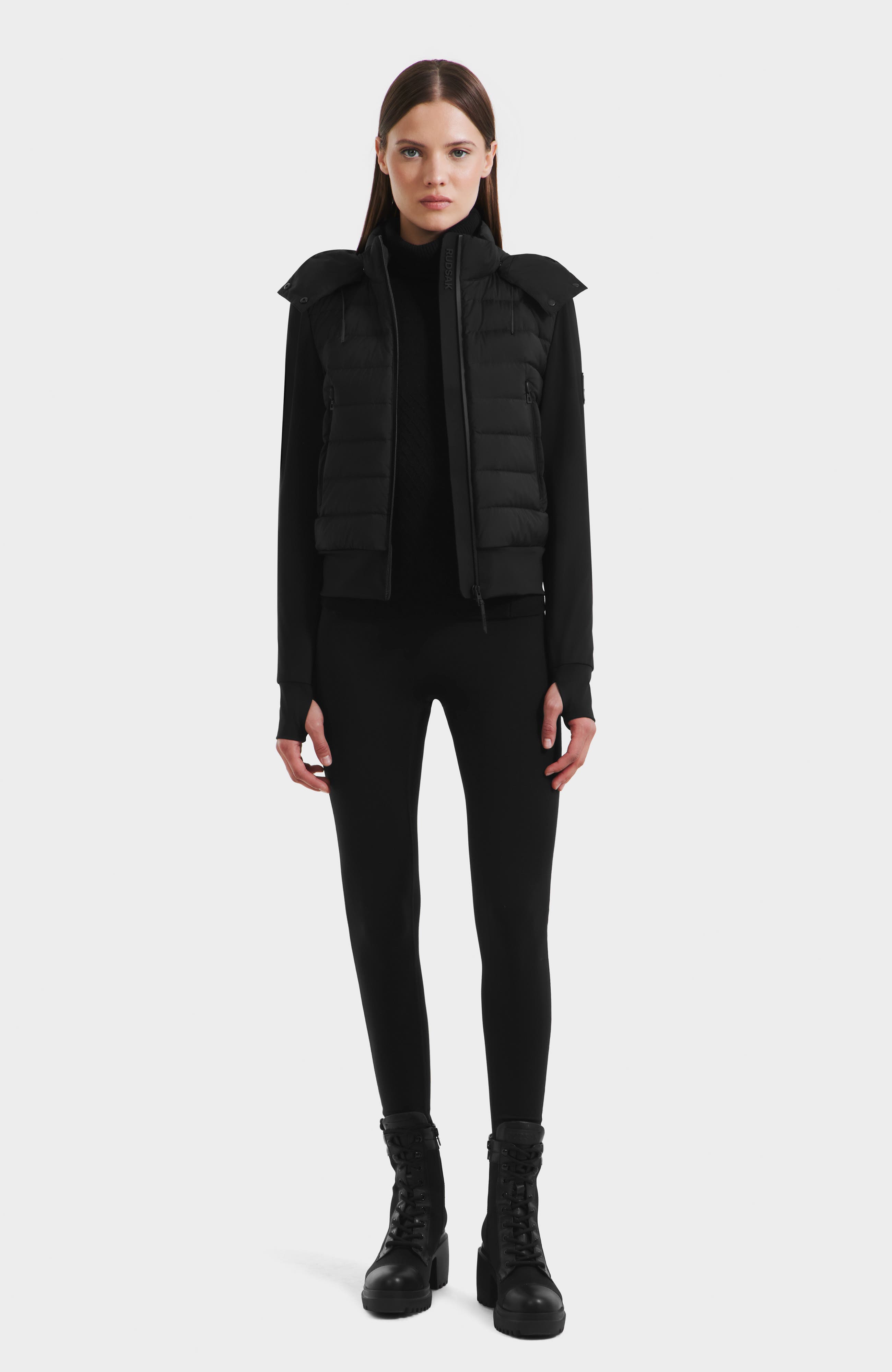 Cassa Light Down & Neoprene Crop Jacket - image 2