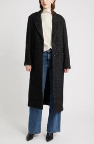 Nordstrom Belted Textured Trench Coat