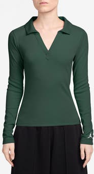 Jordan Rib Long Sleeve Polo