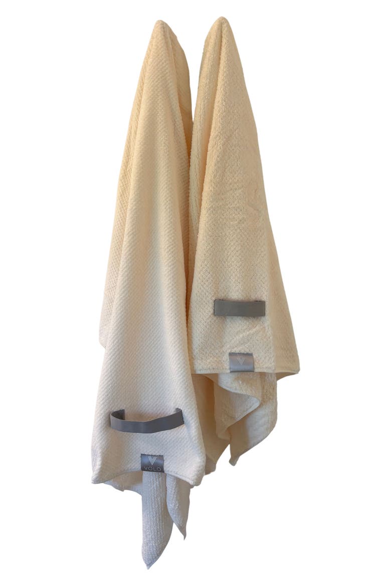 Super Hero XL Hair Towel, Alternate, color, SALT WHITE