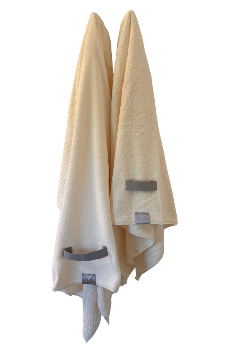 VOLO Super Hero XL Hair Towel, Alternate, color, Salt White