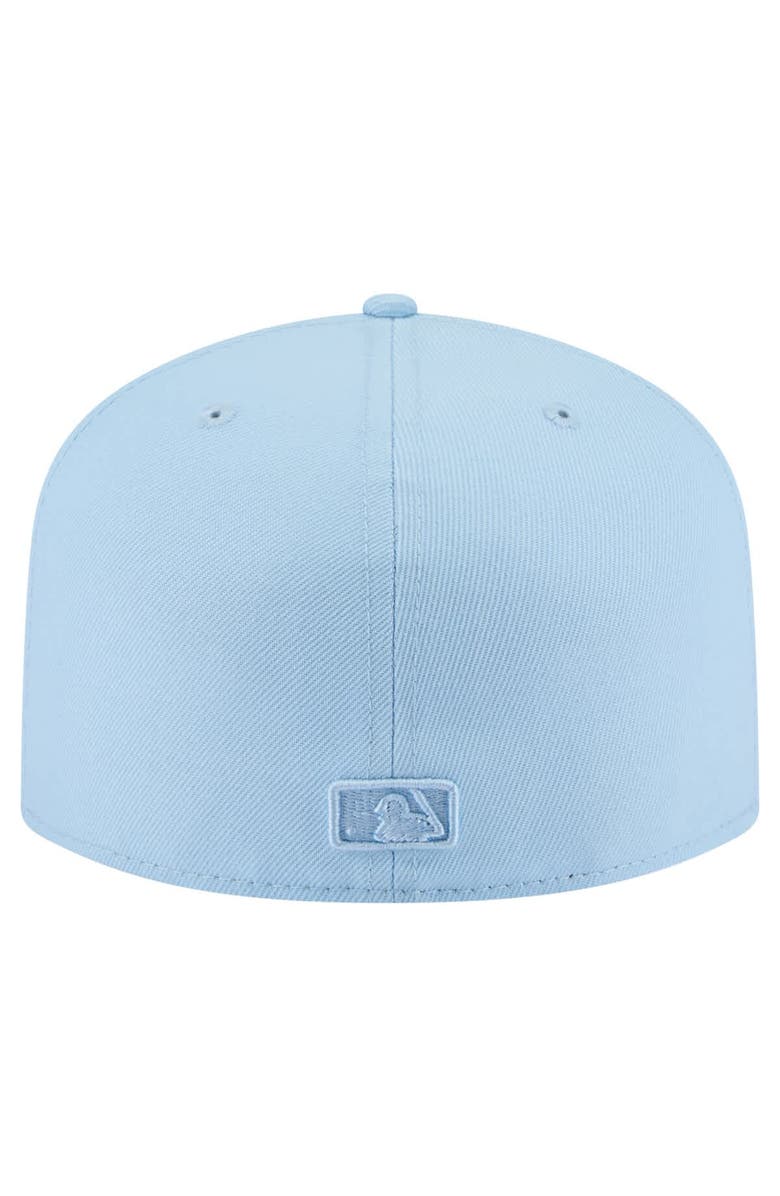 New Era Men's New Era Light Blue Los Angeles Angels Color Pack A-Frame 59FIFTY Fitted Hat, Alternate, color,