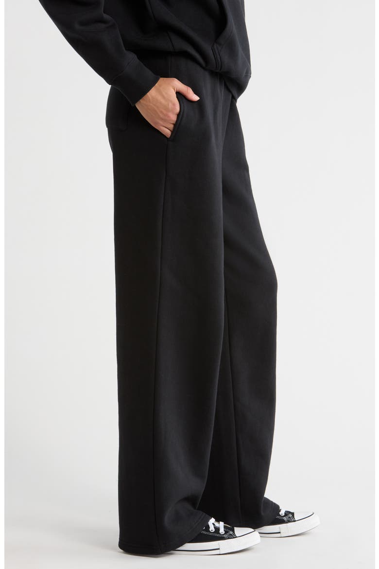Rhinestone Baggy Sweatpants, Alternate, color, BLACK