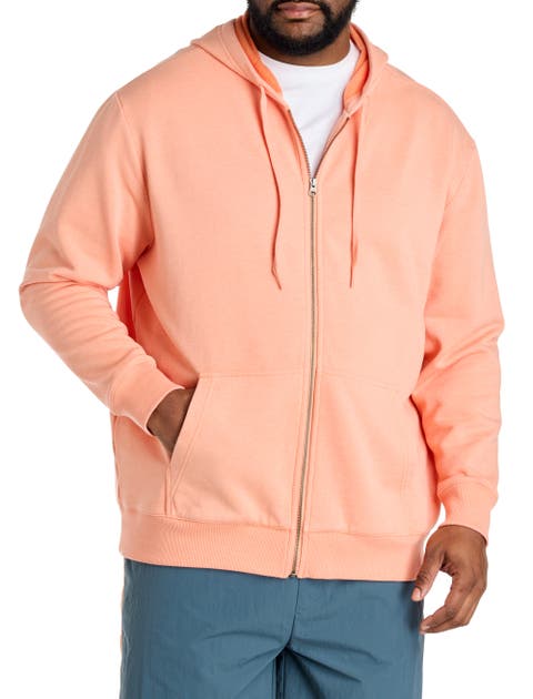 Big & Tall Washed Zip-Front Hoodie