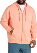 Society of One by DXL Big & Tall Washed Zip-Front Hoodie