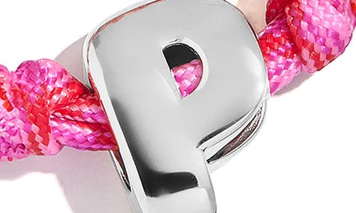 Baublebar Dive In Initial Bracelet In Pink
