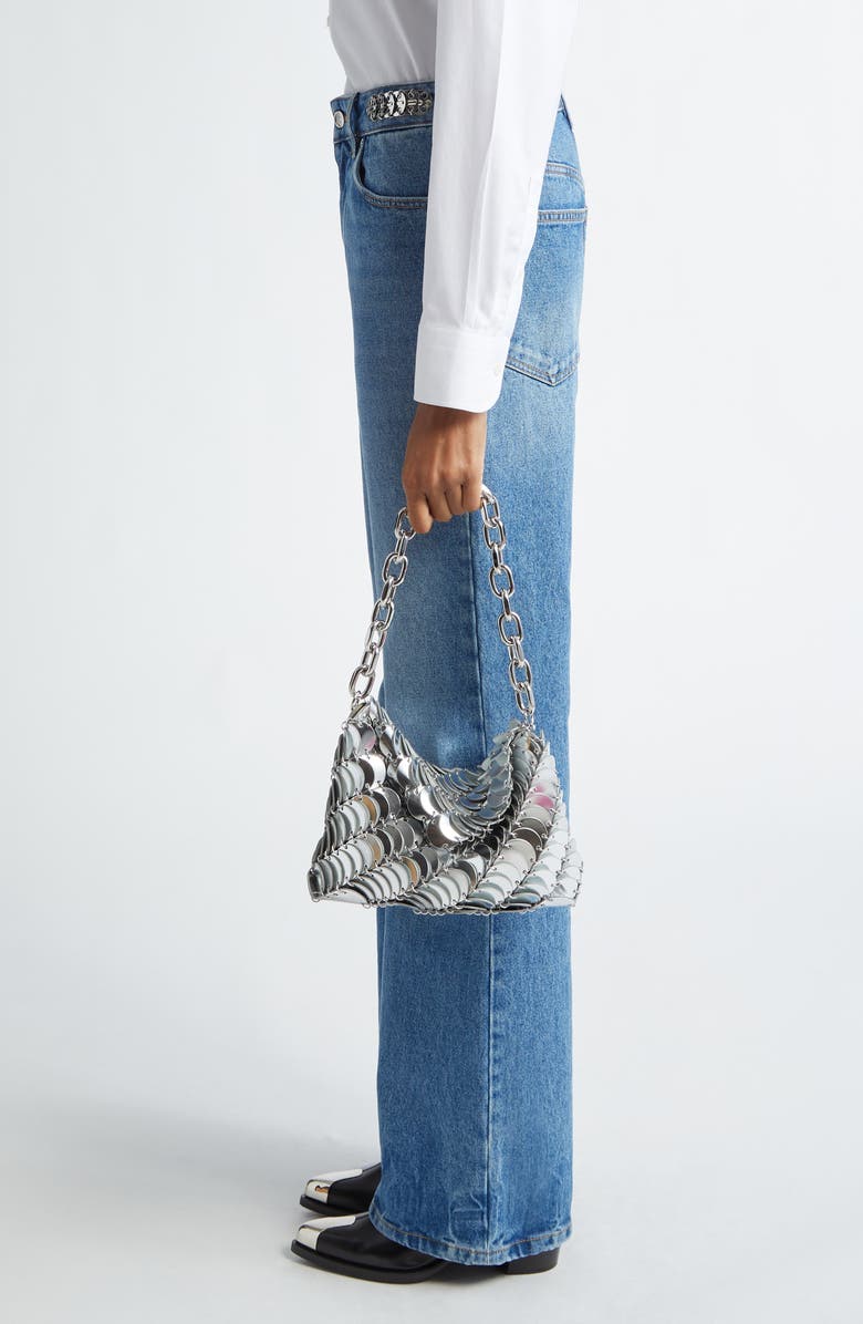 Rabanne Sac Leather Shoulder Bag, Alternate, color,