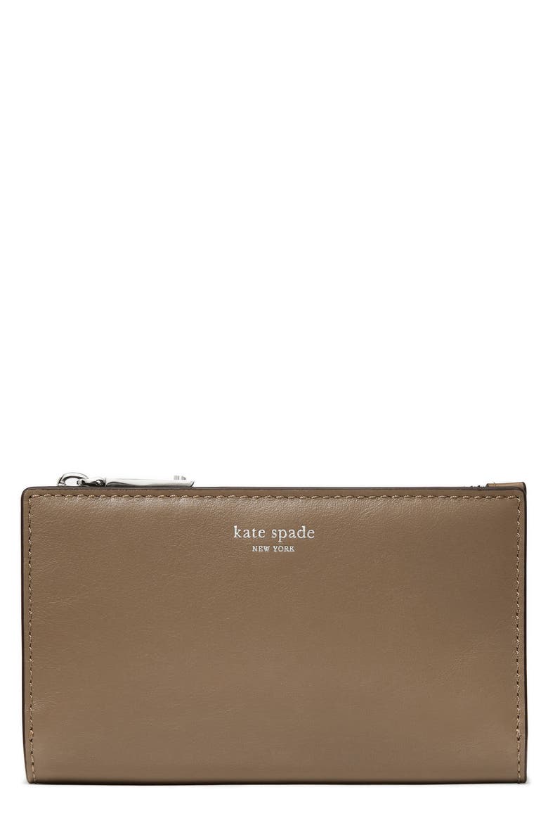 Devin Smooth Leather Wallet, Main, color, DRIFTWOOD