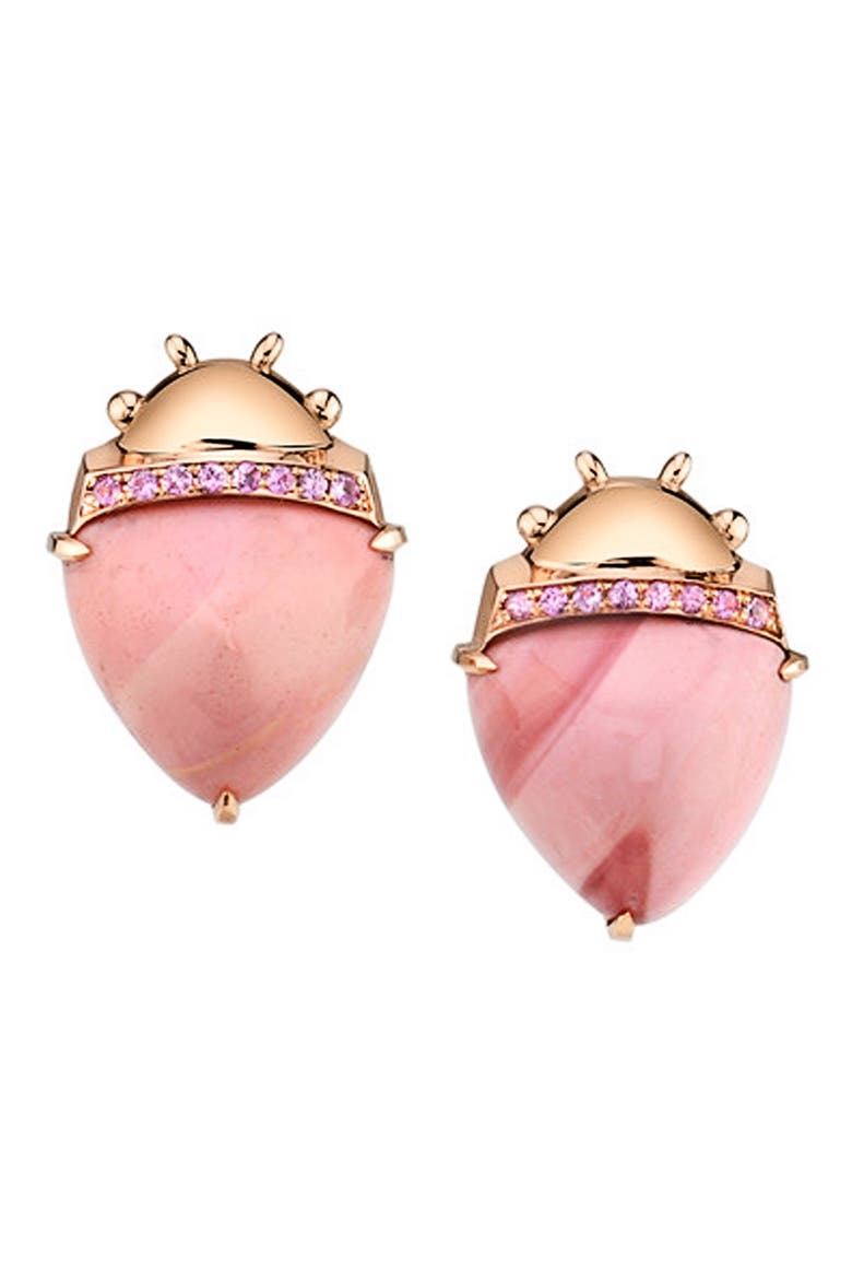 La Vie en Rose Earrings, Main, color, PINK GOLD
