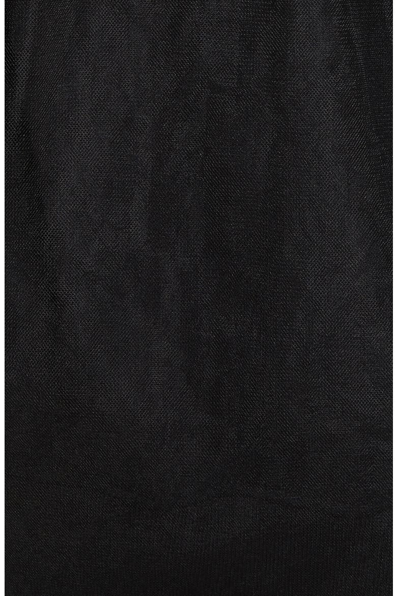 Tulle Wrapped Hoodie, Alternate, color, NOIR