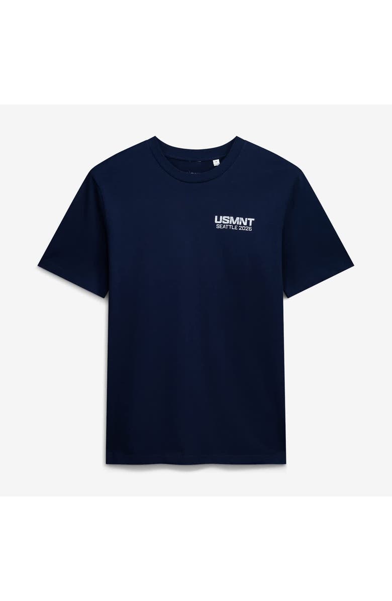 Uscape Apparel Unisex Uscape Apparel Navy Host City U.S. Soccer x Seattle Crest 2026 T-Shirt, Alternate, color, Navy