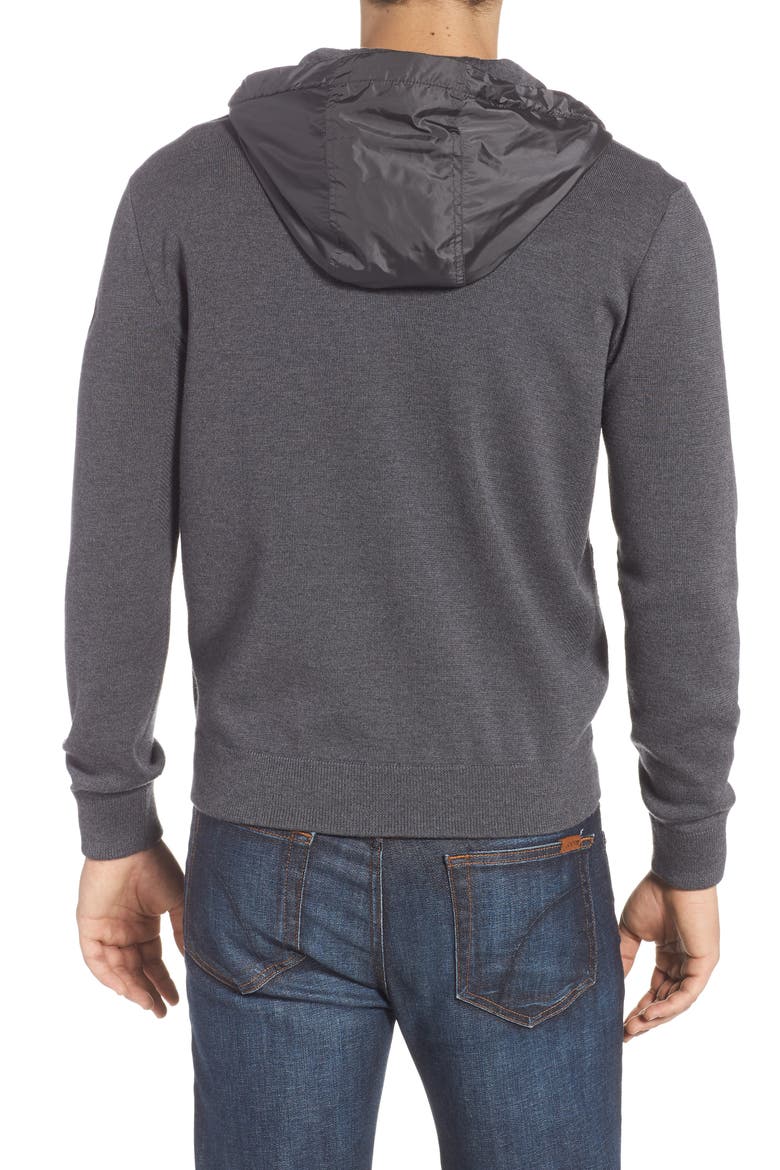 Black Label Windbridge Regular Fit Hooded Sweater Jacket, Alternate, color, IRON GREY