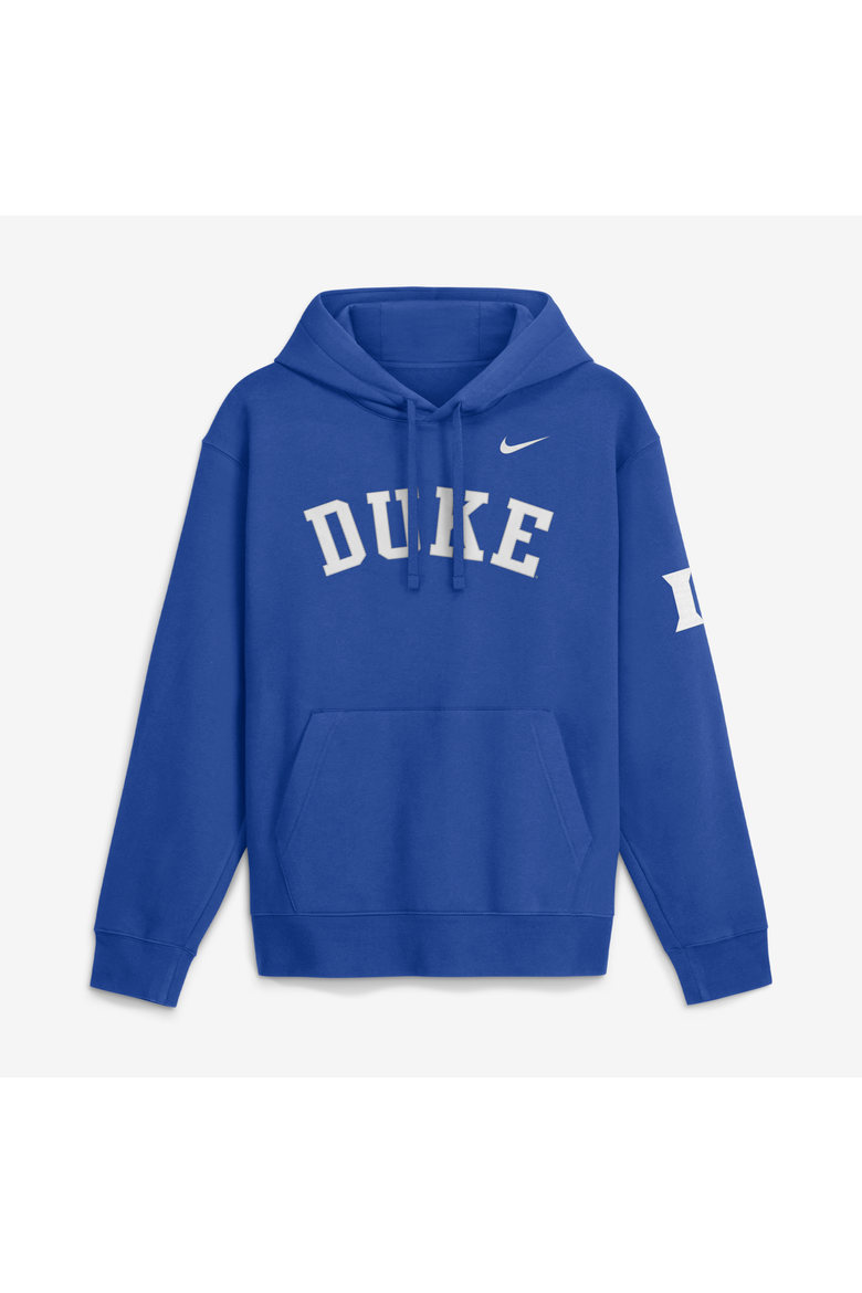 Men's Nike  Royal Duke Blue Devils 2026 Sideline Club Fleece Hoodie, Main, color, Royal
