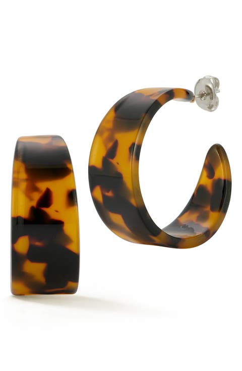 Pattern Hoop Earrings