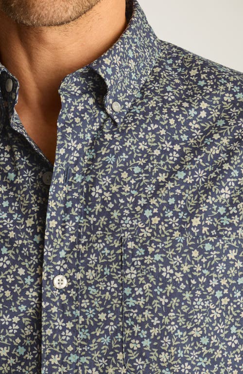Bonobos Everyday Slim Fit Floral Stretch Cotton Button-down Shirt In Gray