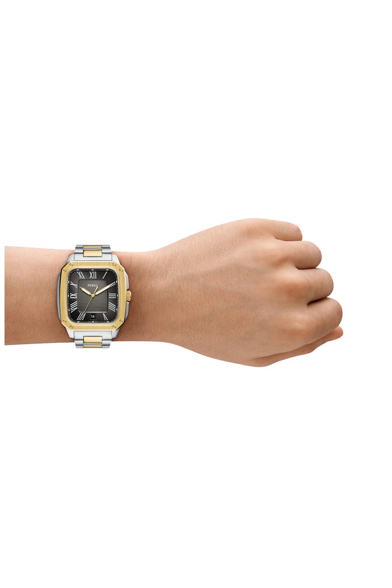 Crosby Bracelet Watch, 42mm x 30mm, Alternate, color, TWO TONE