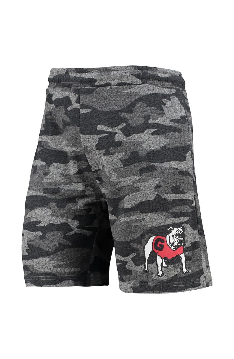 CONCEPTS SPORT Men's Concepts Sport Charcoal/Gray Georgia Bulldogs Camo Backup Terry Jam Lounge Shorts, Alternate, color, 