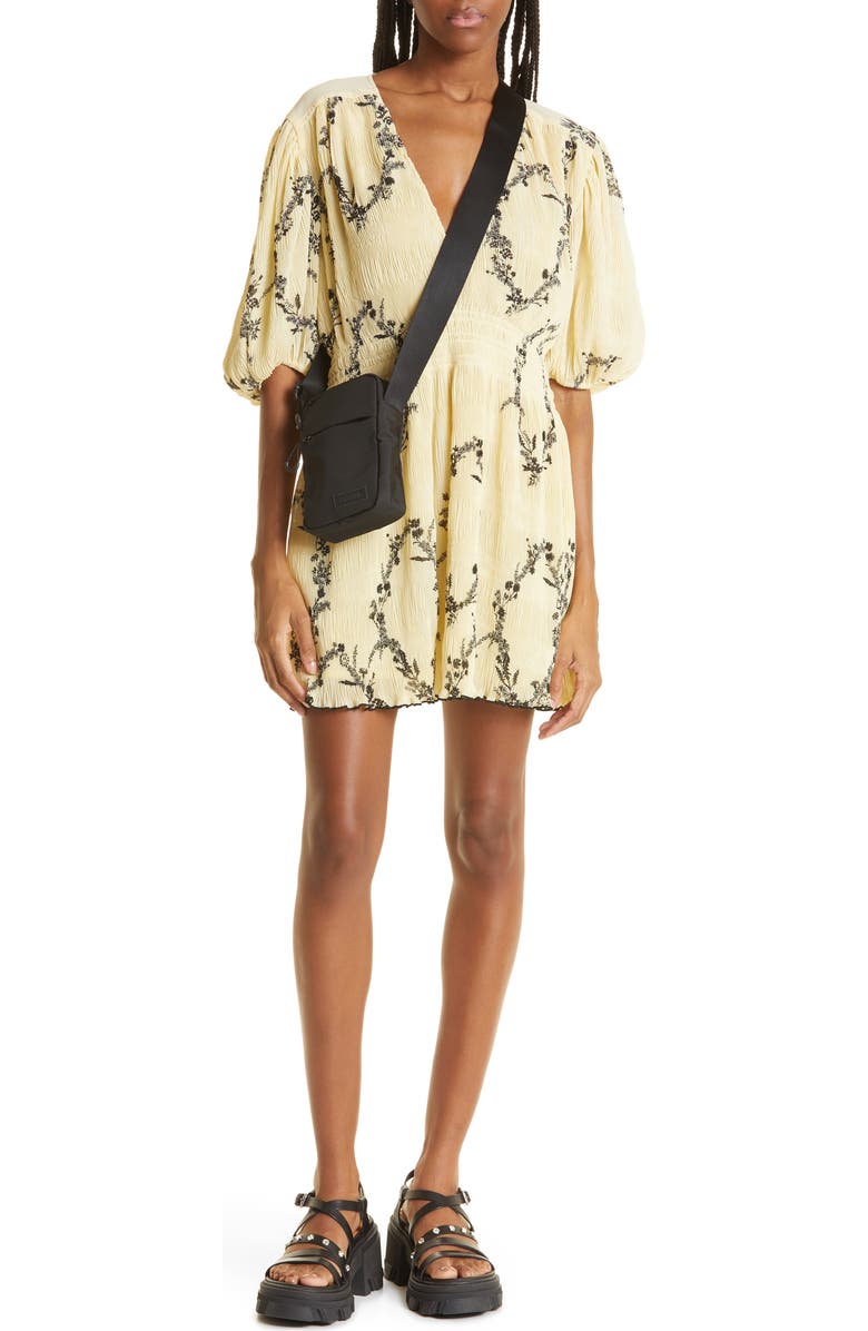 Ganni Recycled Polyester Festival Tech Mini Crossbody Bag, Alternate, color,