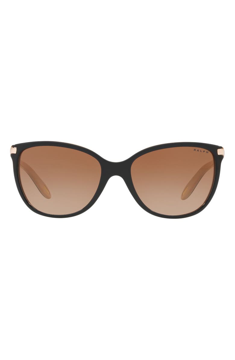 RALPH by Ralph Lauren 57mm Gradient Cat Eye Sunglasses, Main, color, 