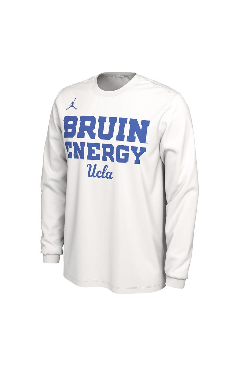 Jordan Brand Unisex Jordan Brand  White UCLA Bruins 2024 On-Court Bench Energy Long Sleeve T-Shirt, Alternate, color, 
