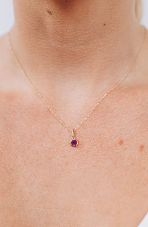 Anzie Classique Ruby Charm In 14k Yellow Gold/ruby
