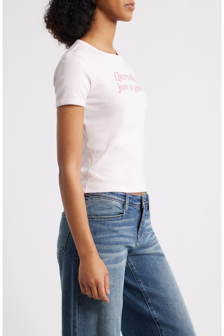 Just a Girl Graphic Baby Tee, Alternate, color, PINK