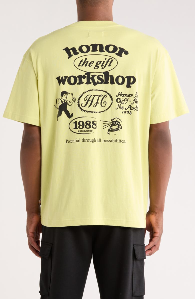 HONOR THE GIFT Workshop Graphic T-Shirt, Alternate, color, Green