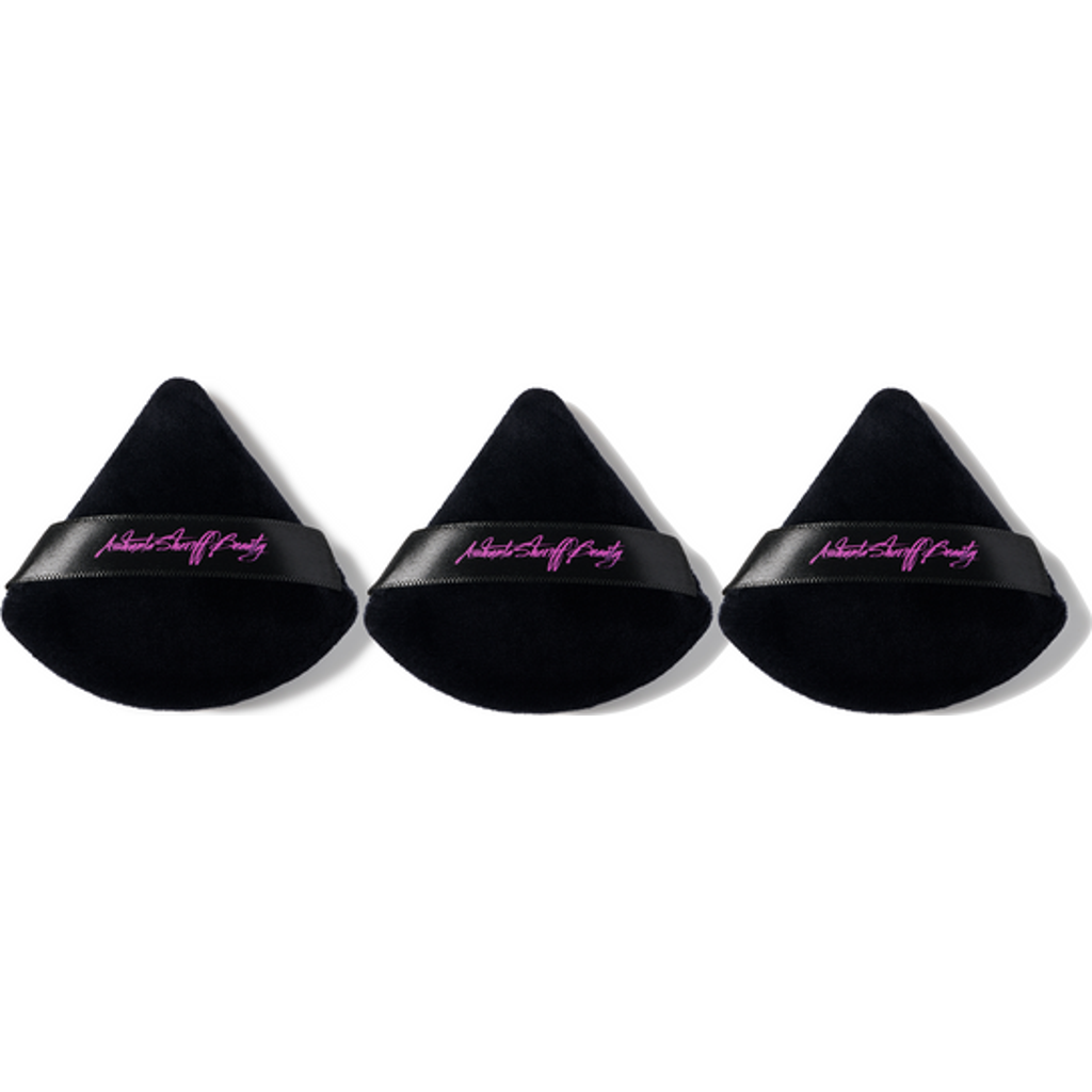 Ashunta Sheriff Beauty Black Velvet Hypoallergenic Makeup Puffs In Black
