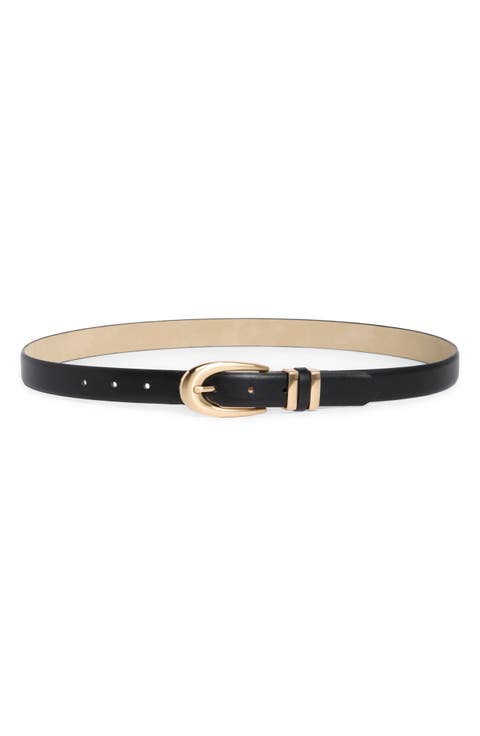 Oval Buckle & Double Keeper Belt