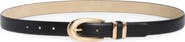 Nine West Oval Buckle & Double Keeper Belt