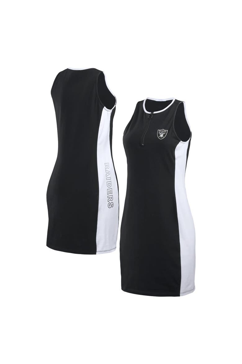 Women's WEAR by Erin Andrews Black Las Vegas Raiders Bodyframing Tank Dress, Alternate, color, Black