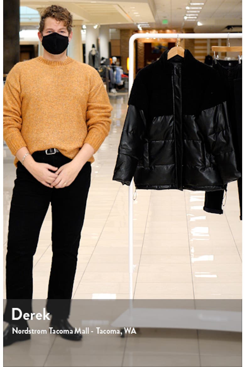 Faux Shearling Puffer Jacket video