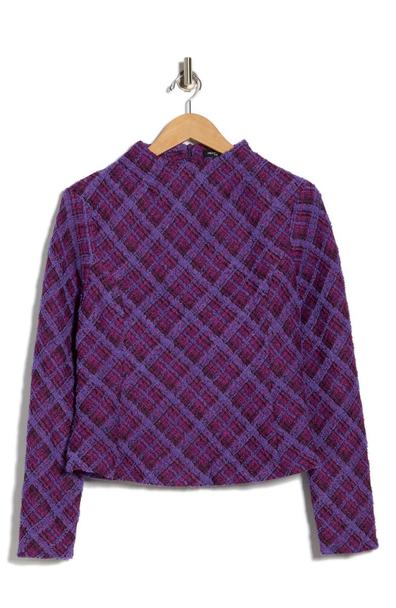 AREA STARS Holly Top, Alternate, color, Purple Tweed