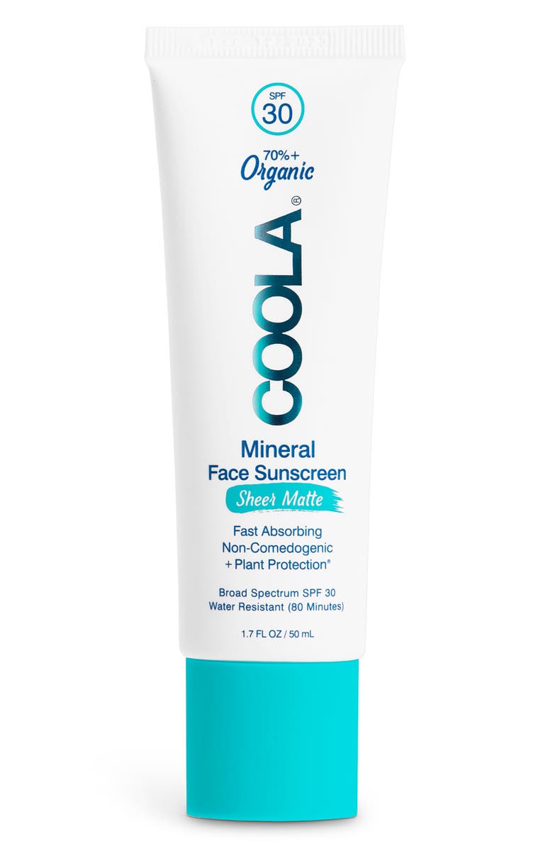 COOLA<sup>®</sup> Suncare Mineral Face Sunscreen Lotion Sheer Matte SPF 30, Main, color, 