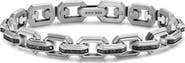 David Yurman Men's Faceted Flat Link Bracelet