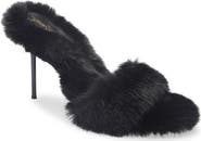 Jeffrey Campbell Big Mama Faux Fur Sandal