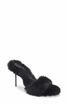 Jeffrey Campbell Big Mama Faux Fur Sandal