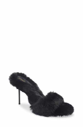 Big Mama Faux Fur Sandal
