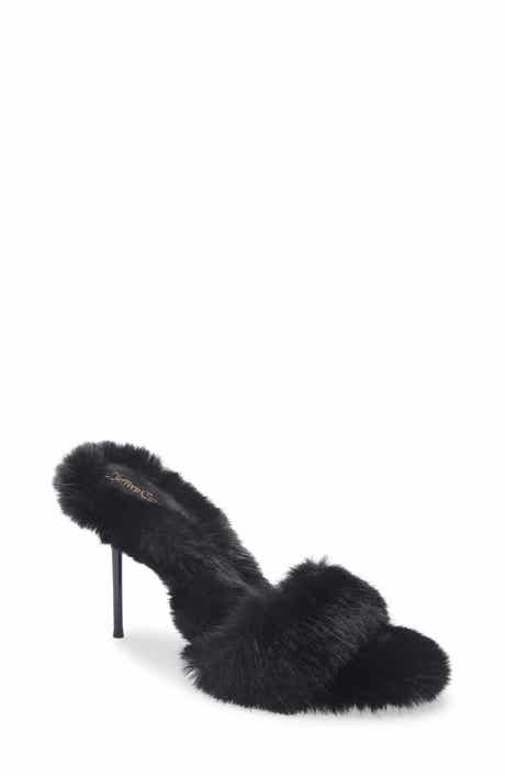 Jeffrey Campbell Big Mama Faux Fur Sandal